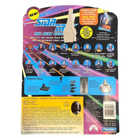 Playmates Star Trek The Next Generation Guinan Action Figure Collectible - Picture 4 of 9